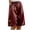 Wine, variant on Delconic Women's Casual And Fashionable Color Loose Pants With Pocketes Black L