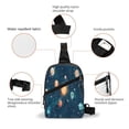 thumbnail image 2 of Lsque Solar System And Planets Pattern Chest Package – Foldable Waterproof Chest Bag with Adjustable Shoulder Strap, Double Zipper Compartments & D-Buckle Design, 2 of 7
