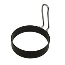 Large Omelette Rings for Griddle 8 Inch Stainless Steel Nonstick Pancake Molds Round Omelet Egg Ring Maker with Handle Grill and Oil Brush for Frying Egg Omelette Muffins