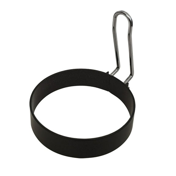 Large Omelette Rings for Griddle 8 Inch Stainless Steel Nonstick Pancake Molds Round Omelet Egg Ring Maker with Handle Grill and Oil Brush for Frying Egg Omelette Muffins