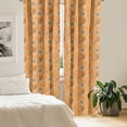 thumbnail image 2 of Ambesonne Tan and Brown Curtains, Ottoman Garden, Pair of 28"x63", Orange Tan Brown, 2 of 5