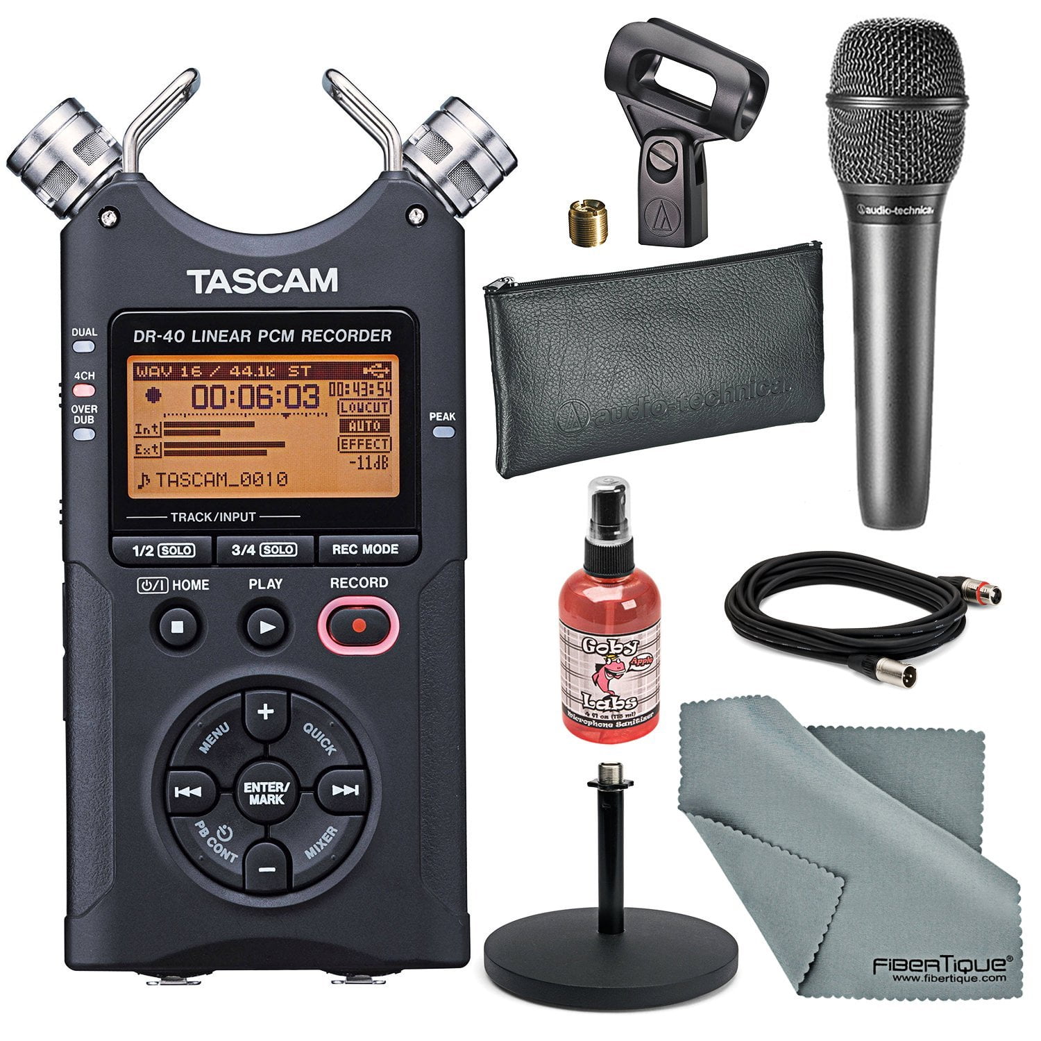 Tascam DR-40 4-Track Handheld Digital Audio Recorder with Handheld