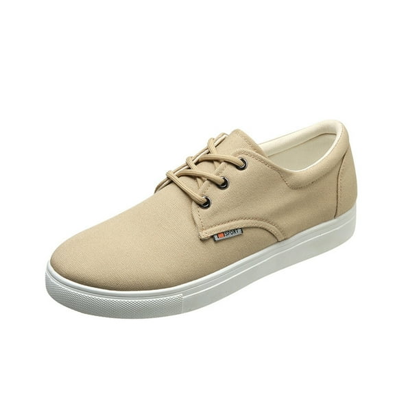 NOKIO Casual Canvas Slip-On Shoes For Men, Comfortable Casual Shoes For Men, Men'S Comfortable Slip-On Fashion Men Casual Shoes Flat Lace Up Round Toe Comfortable Casual Shoes