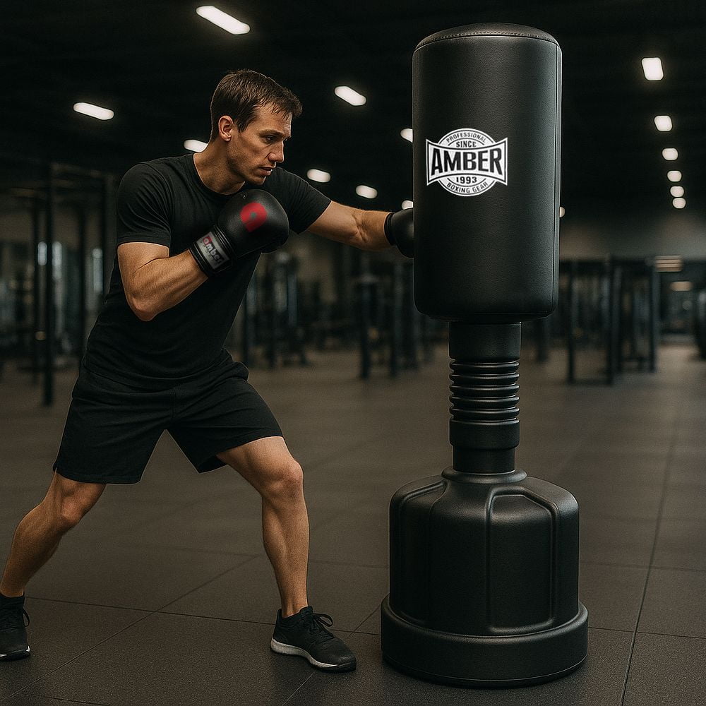 Heavy Duty Freestanding Boxing Punching Heavy Bag for Adults & Kids Freestanding Punching Bag Heavy Boxing Bag Solid Base - Free Stand Kickboxing Bags Kick Punch Bag for Home or The Gym