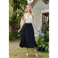 thumbnail image 2 of Faldas Falda elegante hasta la rodilla para mujer Falda informal lisa de cintura alta, 2 of 6