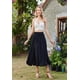 thumbnail image 2 of Faldas para mujer Falda elegante de largo midi Falda casual lisa de cintura alta, 2 of 6
