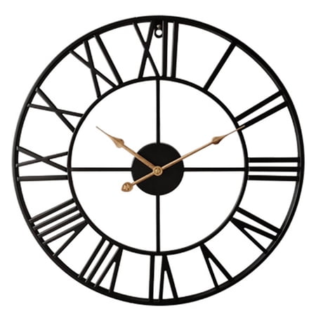DESIGNICE 2026 New Wall Clock,Timeless Roman Numerals Small Wall Clock,Iron Art Finish Silent Movement Wall Clocks Battery Operated,Style9