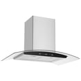 thumbnail image 1 of CAMPANA DE ACERO INOXIDABLE VIDRIO TEMPLADO CURVO 90CM - GESTURE CONTROL, 1 of 7