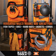 Klein Tools MODbox Multi-Hook Rail Attachment, 2-Pack