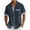Navy^, variant on Jjayotai George Shirts for Men with Pocket, Men Casual Floral Print Botton Down Turndown Short Sleeve Beach Shirt, Men's Graphic Tees