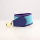 thumbnail image 5 of Correa de hombro de lona azteca azul eléctrico/azul de 2" de ancho y cuero Togo para bolso de marca, accesorios para bolsos de mujer, correas para bolsos, 5 of 5