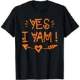 thumbnail image 1 of Thanksgiving Matching Couples Outfit Sweet Potato Yes I Yam T-Shirt - As Picture - M, 1 of 2