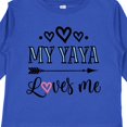 thumbnail image 4 of Inktastic My Yaya Loves Me Grandchild Girls Long Sleeve Toddler T-Shirt, 4 of 5