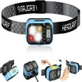 thumbnail image 1 of CNKOO Headlamp  Digital Power Display Rechargeable Head Lamp  Rechargeable with LCD Display And Motion Sensor  Suitable for Forehead  for Adults  Running  Camping  Fishing  Hiking, 1 of 7
