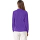 thumbnail image 4 of INSPIRAR CHIC Blusas de Manga Larga para Mujeres Chifón Plisado con Cuello de Lazo Camisa de Oficina 2XL Púrpura, 4 of 7