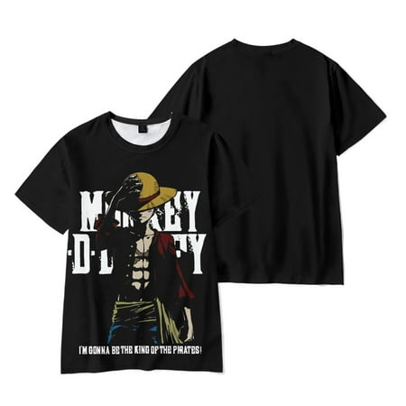 

Retro Fashion and Popular Anime One Piece 3D Printed Kids T-shirt Anime One Piece Loose Casual Cotton Children s Short Sleeve T-shirt Gifts for Boys and Girls
