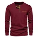thumbnail image 5 of Camisa Henley De Pana De Casual, Playera Delgada De Manga La, 5 of 8