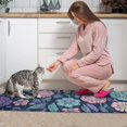 thumbnail image 3 of Pioneer Flower Floral Print Pattern Kitchen Rugs Sets Of 2,Anti Fatigue Kitchen Mat Rugs Non Slip Washable,Decorative Kitchen Floor Mats for Kitchen,Sink,Laundry,17"x30"+17"x47", 3 of 7
