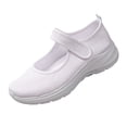 thumbnail image 2 of Miluxas Womens Mesh Breathable Casual Mary Jane Sneakers, Flat Ballet Shoes Women Lightweight and Comfortable Non-Slip Walking Tennis Shoes White 8.5(41), 2 of 9