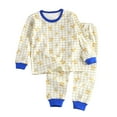 thumbnail image 4 of Gubotare Toddler Pjs Girls Girls’ Pajama Sets 2-Piece Set Snug Fit Soft Long Sleeve Pajama Tops & Sleepwear Pants 3T 4T (Blue,3-4 Years), 4 of 4