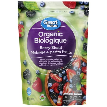 Great Value Organic Berry Blend 600 g