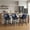 Leather-Blue, variant on Swivel Counter Height Bar Stools, Set of 2, 27'' Modern Bar Stool with Curved Back and Solid Wood Legs, Bar Stools for Kitchen Island, Faux Leather Blue