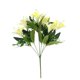 thumbnail image 2 of Flores artificiales de lirio, ramo de lirios falsos | Arreglo floral artificial con hojas verdes y detalles blancos, 2 of 6