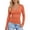 Orange, variant on Low Neck Long Sleeve T Shirt Fall Slim Fit Basic Top Soft Lined Casual Tee Dressy Casual Tops,Black L