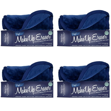 (4 Pack) MakeUp Eraser, Erase All Makeup With Just Water, Including Waterproof Mascara, Eyeliner, Foundation, Lipstick and More