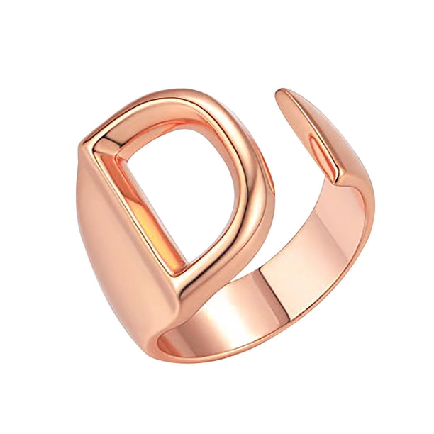 Anillo de moda para mujer, anillo de pareja, anillo de apertura de 26 letras, joyería Wmkox8yi sjalhkljlk2561