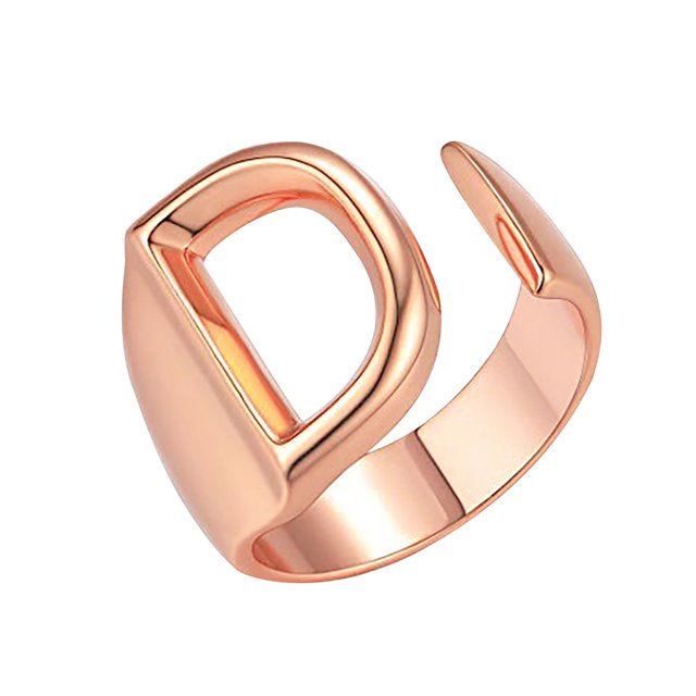 Anillo de moda para mujer, anillo de pareja, anillo de apertura de 26 letras, joyería Wmkox8yi sjalhkljlk2561