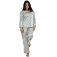 thumbnail image 3 of Up2date Fashion's Women's Striped Satin Pajamas, 3 of 3
