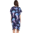 thumbnail image 2 of Beach Vacation Clothes Kimono Cardigan Loose Swimsuit Cover Up for Women Glow Jellyfish M, 2 of 6