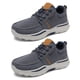 thumbnail image 1 of Zapatos ortopédicos azules para caminar con cordones para fascitis plantar, mocasines casuales de lona con soporte para el arco, zapatos cómodos para mayor amortiguación y alivio del dolor, 1 of 6