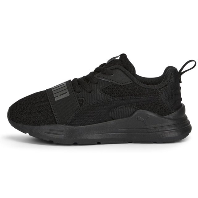 Tenis Puma Wired Run Pure PS para Niños 17.5 A 21.5. 390848-01 negro 17.5