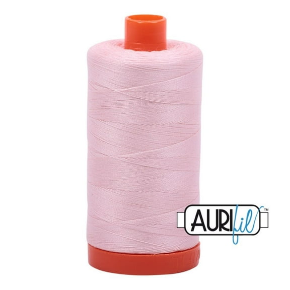 Aurifil Mako Cotton Thread 50 Weight 1422 Yard Spool Color 2410 Pale Pink
