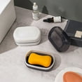 thumbnail image 2 of 1x With Lid Travel Reusable Soap Box Dish Holder Bathroom Container Soap Case, 2 of 4