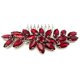 thumbnail image 5 of Betiteto - Peineta para el pelo con cristales para novia, accesorios para mujeres y niñas (rojo), 5 of 5