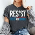 thumbnail image 2 of Resist liberal women men this is not normal democrat US flag T-Shirt, Men's And Women's Graphic Tee 100% Cotton by TBun, Full Sizes S-5XL, 2 of 5