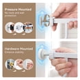 thumbnail image 6 of Pet Gate, 29.5''-34.25'' Domipet Pet Gate with Cat Door, Pressure Mount, Safety Gate Gift,White, 6 of 10