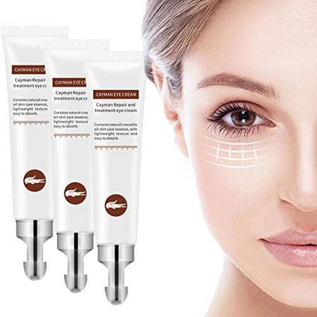 Cayman Eye Cream, Anti-aging Eye Cream, Reduce Dark Circles, Wrinkle, Puffiness & Bags, Eye Cream for Moisturizing and Brightening (3 pcs)