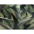 thumbnail image 3 of Ambesonne Tropical Quilted Bedspread Set 3 Pcs, Palm Foliage Overlapped, Twin, Reseda Green Dark Purple, 3 of 4