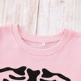 thumbnail image 5 of Women Halloween Sweatshirt X-Ray Skeleton Maternity Sweatshirt Funny Pregnancy Announcement Crewneck Pullover Tops, 5 of 10
