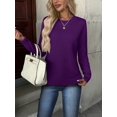thumbnail image 3 of Zeagoo Womens Sweaters Long Sleeve Tops Crew Neck Knit Pullover Sweaters Fall Fashion Dressy Casual Basic Clothes, 3 of 6