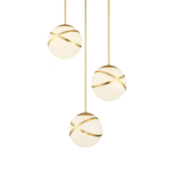 5433-853-Minka Lavery-Atlys - 3 Light Pan Pendant-54.13 Inches Tall and 24.75 Inches Wide