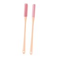 thumbnail image 3 of TOOYFUL 2 Pieces Soft Toe Crevice Cleaning Brush, Long Handle 40cm Soft Feet Cleaner Scrub, Silicone Foot Brush for Elderly Women Men Pink, 3 of 9