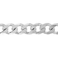 thumbnail image 3 of Sterling Silver Thick Curb Cuban Link Chain Necklace 13mm Beveled Edges Nickel Free Italy 24 inch, 3 of 3