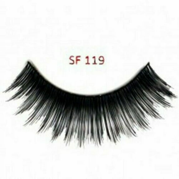 Stardel Lash 100% Human Hair Eyelashes Black - SF 119(pack of 3)