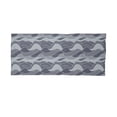 thumbnail image 2 of Abstract Neck Gaiter, Waves Circles and Dots, Unisex, Dark Blue and Baby Blue, by Ambesonne, 2 of 3
