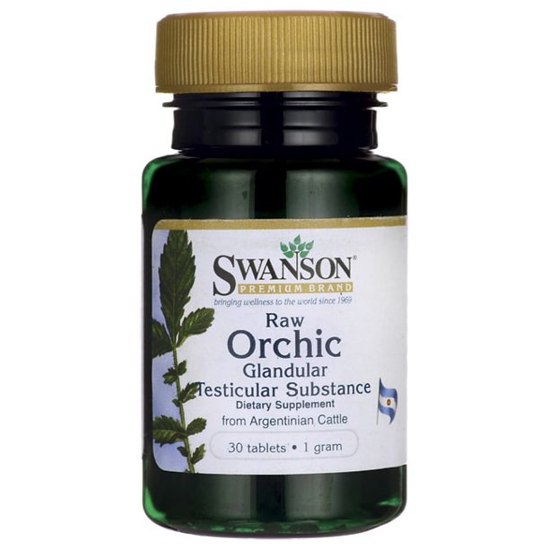 Swanson Orchic Glandular 1 G 30 Tablets
